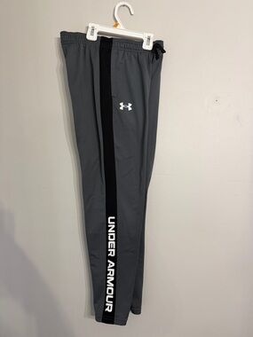 Under Armour Dri Fit Performance Pants Gray Black Size medium